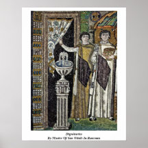 Dignatarios por el amo de San Vitale en Ravena Poster