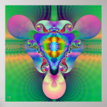 Dimensiones del horizonte. chromo del fractal 3d d