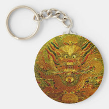 Dinastía de Ming china del bordado del dragón de o Llavero
