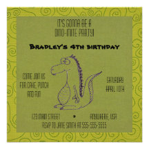 Dino-ácaro Comunicado Personalizado