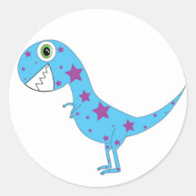 Dino Etiqueta Redonda