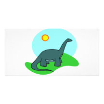 Dino Tarjeta Con Foto Personalizada