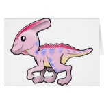 dinosaurio amistoso lindo tarjeta