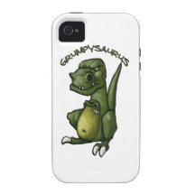 ¡Dinosaurio de Grumpysaurus que es gruñón! Vibe iPhone 4 Carcasas