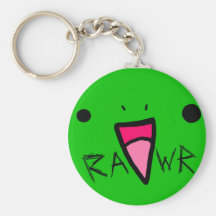 dinosaurio del rawr llavero personalizado