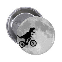 Dinosaurio en una bici en cielo con la diversión d pins