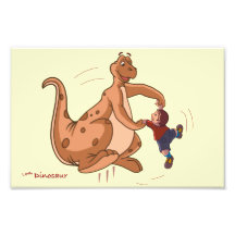 Dinosaurio juguetón + Arte del niño de Sushobhan S Fotografia