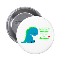 Dinosaurio lindo RAWR Pin