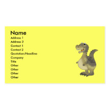 Dinosaurio lindo tarjetas de visita