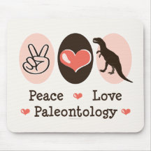 Dinosaurio Mousepad de la paleontología del amor d Alfombrillas De Ratón