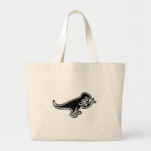 Dinosaurio que come los pescados de Jesús Bolsa