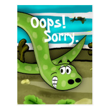 Dinosaurio triste tarjeta postal