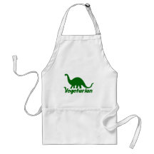 Dinosaurio vegetariano delantal