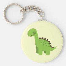 Dinosaurio verde lindo llaveros