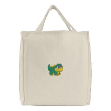 Dinosaurio verde y amarillo del bebé bolsas