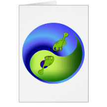 Dinosaurio Yin Yang Felicitaciones