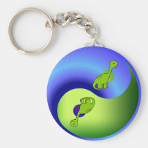 Dinosaurio Yin Yang Llavero