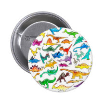 "Dinosaurios para insignia del botón de los princi