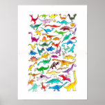 "Dinosaurios para poster de los principiantes" (gr