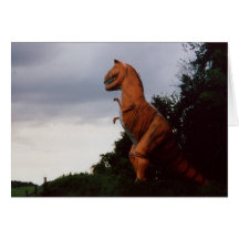 Dinosaurios que vagan por la tierra tarjeta