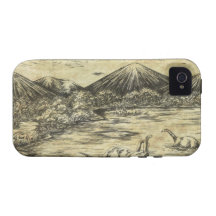 Dinosaurios Vibe iPhone 4 Fundas