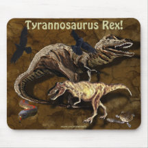 Dinosaurios y fauna Mousepad de T-Rex