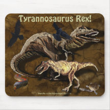 Dinosaurios y fauna Mousepad de T-Rex Tapetes De Raton