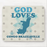 Dios ama Congo Brazzaville Tapete De Raton