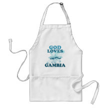 Dios ama Gambia Delantal