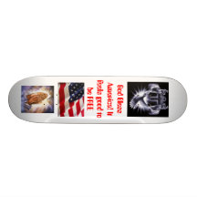 Dios bendice América Patín Personalizado