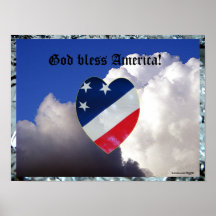Dios bendice América Impresiones
