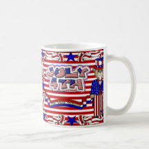 Dios bendice América Tazas De Café