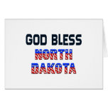 Dios bendice Dakota del Norte Tarjeton