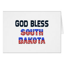 Dios bendice Dakota del Sur Felicitacion