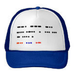 Dios bendice el gorra del código Morse de los E.E.