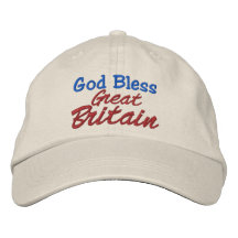 Dios bendice Gran Bretaña por SRF Gorra De Béisbol Bordada