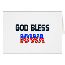 Dios bendice Iowa Felicitaciones