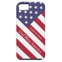 Dios bendice la caja personalizada bandera del iPh iPhone 5 Case-Mate Funda