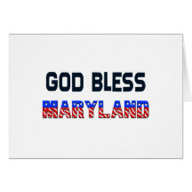 Dios bendice Maryland Felicitación