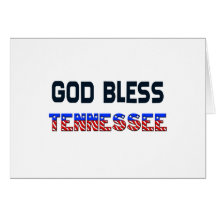 Dios bendice Tennessee Tarjeta