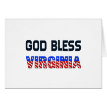 Dios bendice Virginia Tarjetas