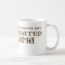 Dios creó drama taza de café