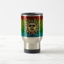 Dios de The Sun en colores de The Sun Tazas