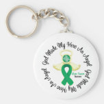 Dios del cáncer de hígado hizo mi héroe un ángel llavero