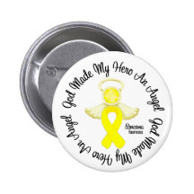 Dios del sarcoma hizo mi héroe un ángel pin