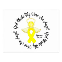 Dios del sarcoma hizo mi héroe un ángel postal