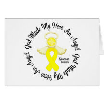 Dios del sarcoma hizo mi héroe un ángel felicitacion 