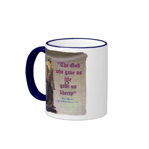 Dios dio vida y libertad taza de café