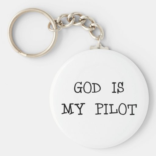 Dios es mi piloto llaveros