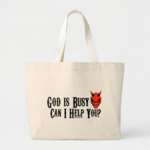 Dios es ocupado puede yo le ayuda bolsa de mano